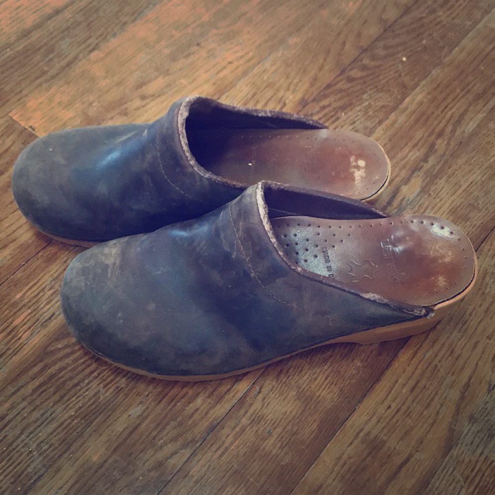 Dansko leather clogs